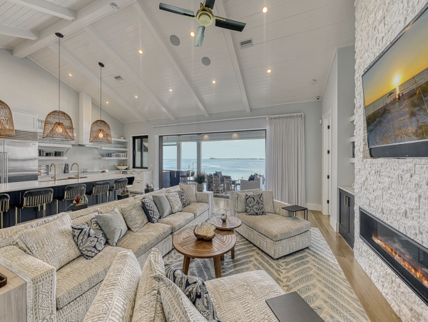 Bayfront Luxury Vacation Rental in Holmes Beach with Private Dock, Pool & Spa